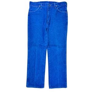 Wrangler Men's 36x30 Straight Leg Jeans USA Made 100% Cotton‎ Vintage Denim